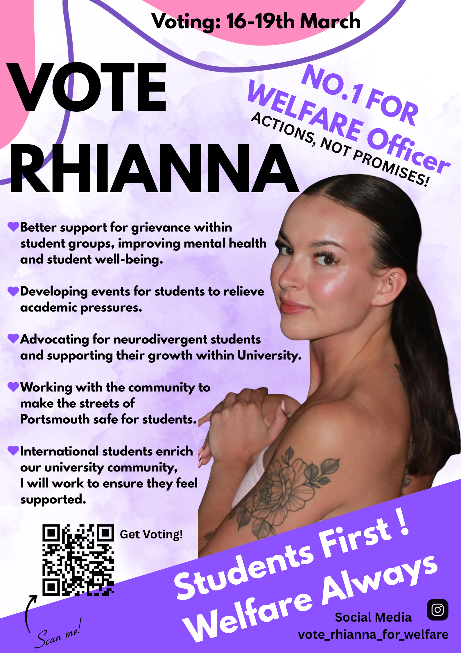 Rhianna Brown Campaign Poster