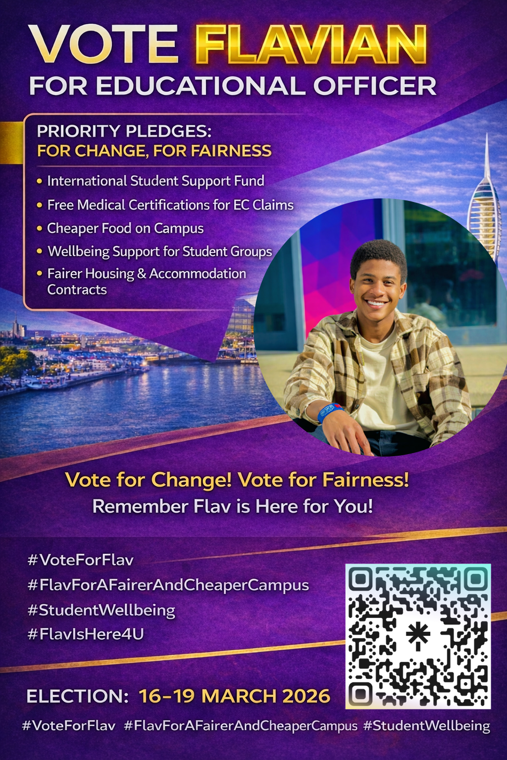 Flavian Simon Campaign Poster