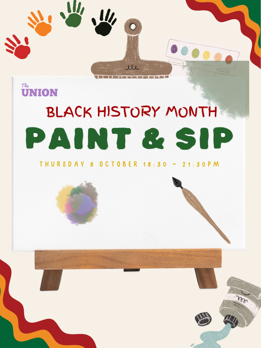 Black History Month Paint and Sip Poster