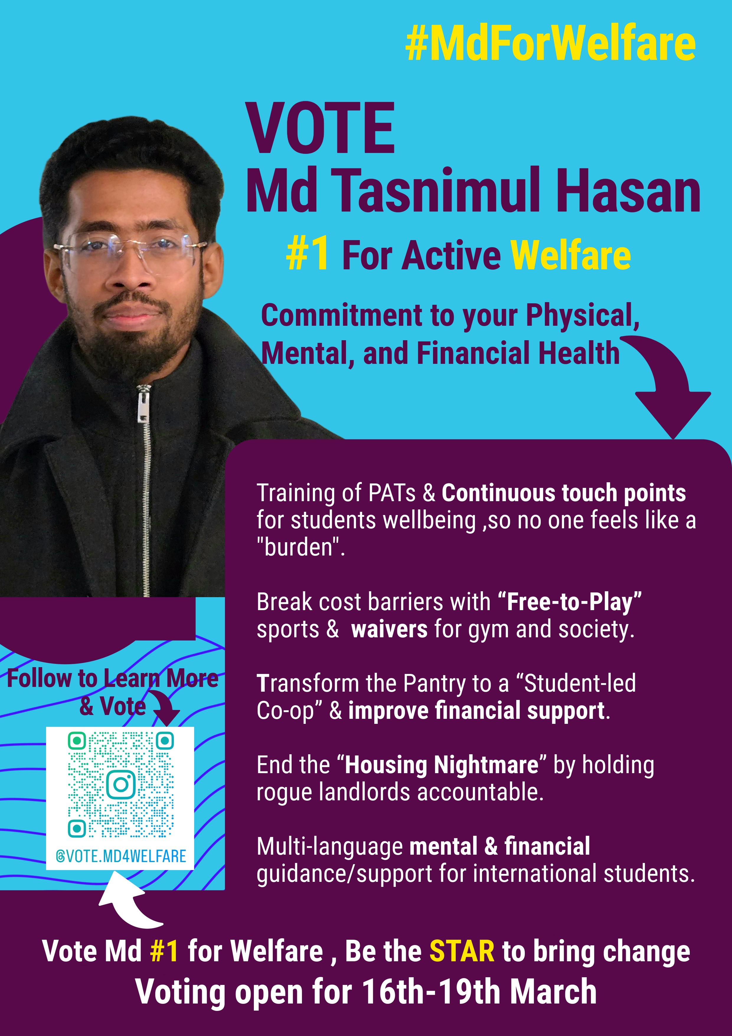 Md Tasnimul Hasan Campaign Poster