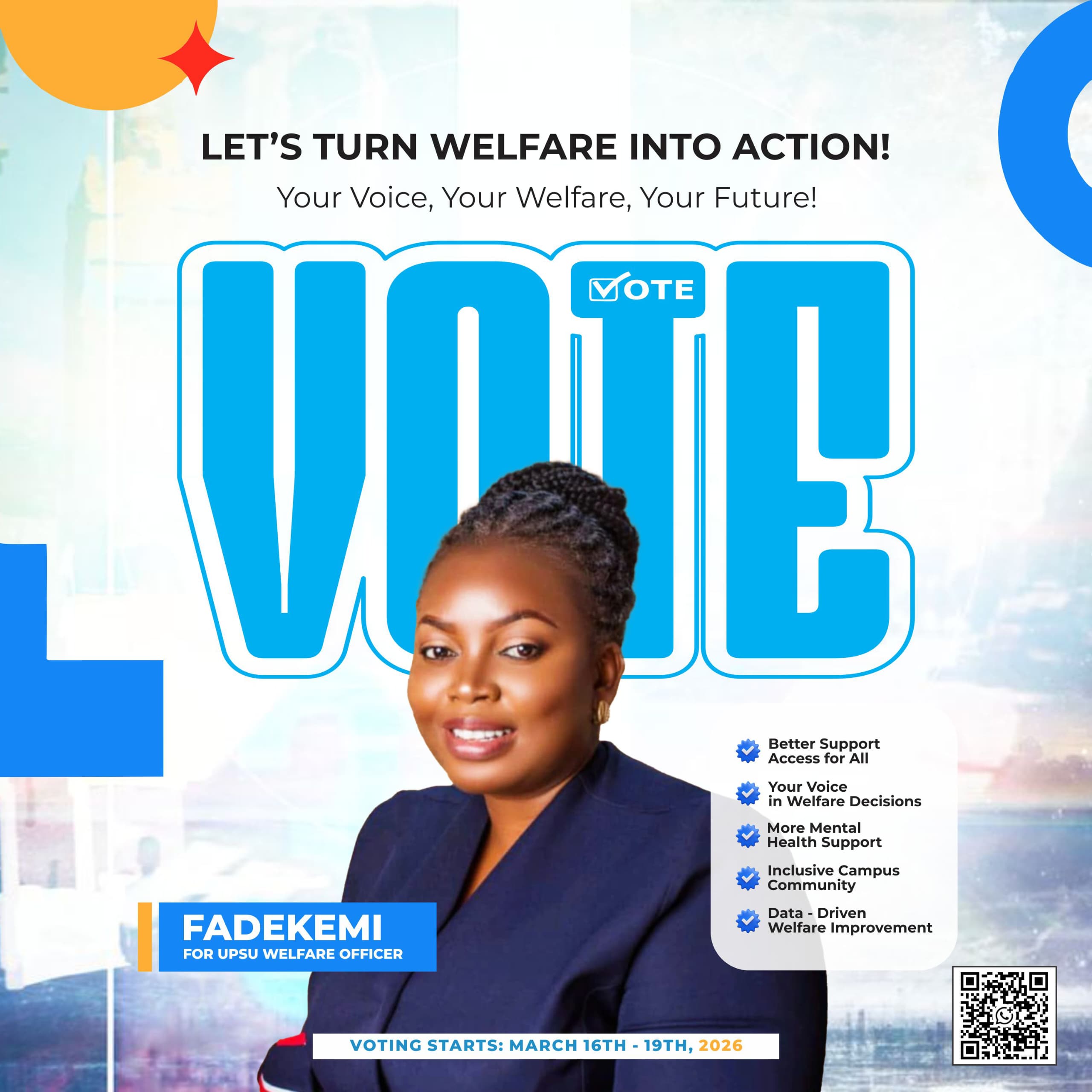 Fadekemi Obasa Campaign Poster